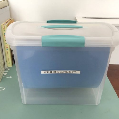 school project organization box